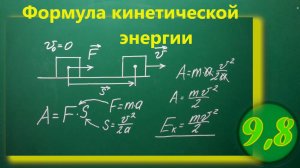 Формула кинетической энергии
