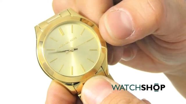 Michael Kors Ladies' Mini Slim Runway Watch (MK3512) смотреть онлайн