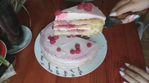 Малиновый торт с крем-чиз / Малиновое наслаждение / Рецепт торта с малиной