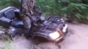 Месим грязь на cf moto500a и stels500GT