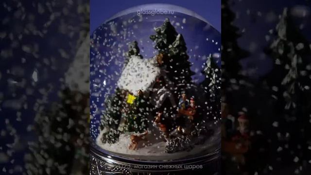 Музыкальный снежный шар "Новогодняя метель" с мелодией "Тихая ночь"(Silent Night). смотреть онлайн