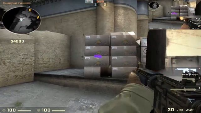 CS:GO. Прострелы ящиков De_Dust2 смотреть онлайн