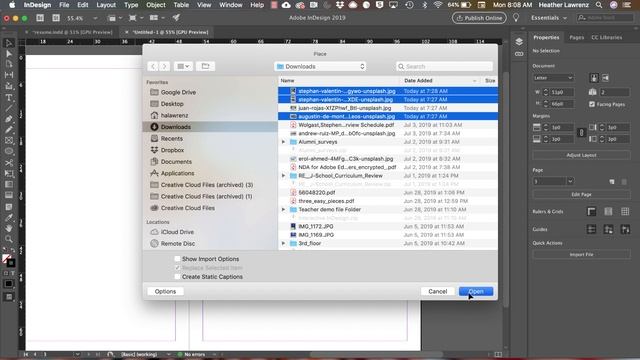 InDesign Place Images смотреть онлайн