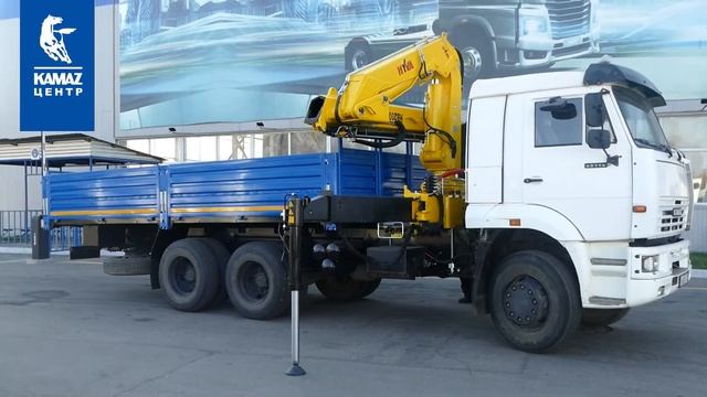 Бортовой КАМАЗ на шасси 65116 с КМУ