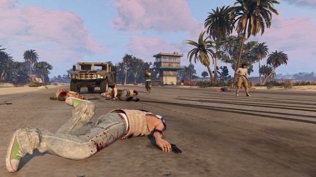 Merryweather Security vs El Rubio's Private Security | GTA 5 NPC Wars 50 смотреть онлайн