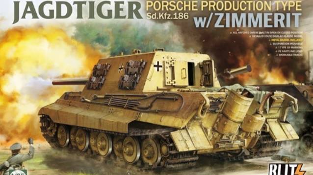 Распаковка Takom 1/35 8012 Jagdtiger Porsche Produktion Sd.Kfz.186 w Zimmerit смотреть онлайн