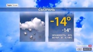 Прогноз погоды в Самарской области на 10-12 февраля 2021г.