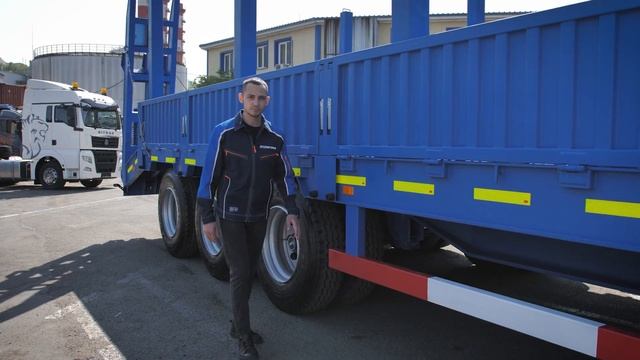 Трал тяжеловоз ATLANT LBT1270 несущая конструкция рассчитана на перевозку груза до 100 тонн. смотреть онлайн