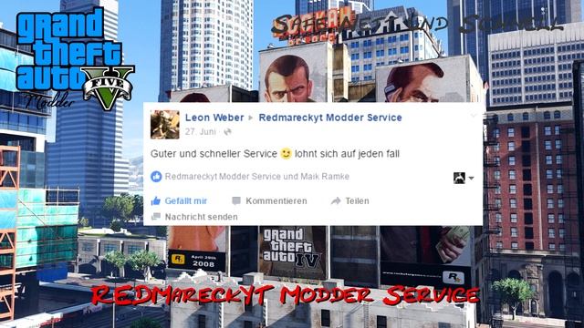 GTA 5 Modder Service unsere Safe Einträge auf unsere Facebook Seite der Hammer =D смотреть онлайн