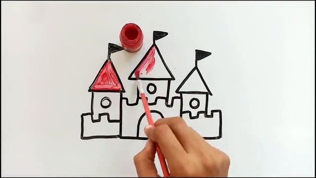 bolalar uchun qal'a chizish castle drawing for kids рисунок замка для детей смотреть онлайн