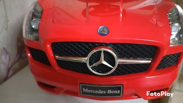 Обзор. 🚗 Распаковка. Автомобиль Mercedes-Benz SLS AMG.❤️ Толокар -Машина #покупки #подарок #тачки смотреть онлайн