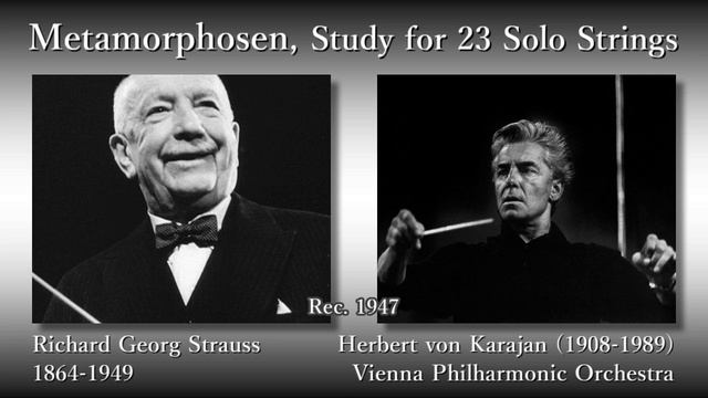 R. Strauss: Metamorphosen, Karajan & VPO (1947) R. シュトラウス メタモルフォーゼン カラヤン смотреть онлайн