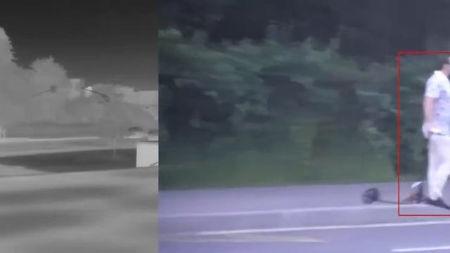 Video Surveillance At Night Using Thermal PTZ Camera And Video Analytics By Argus Security Robot