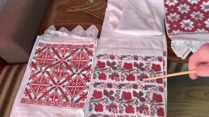 Рушники 20 века. Лен домотканый. Вышивка крестиком, ручная работа.