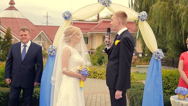 Видео со свадьбы Петра и Насти. Свадебная царемония, г. Киев. 2014 год Studioone.com.ua
