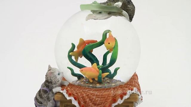 Снежный шар "Котята" смотреть онлайн