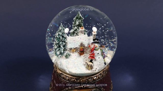 Шар со снегом Зимние каникулы смотреть онлайн
