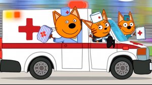 Три кота Доктор. Больница игра мультфильм