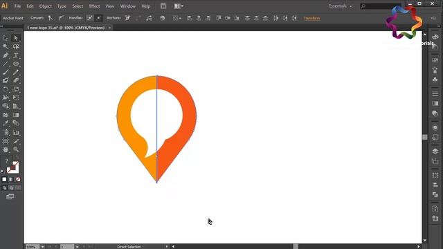 Pin Map icon Logo Design Tutorial / Adobe illustrator / Simple icon Logo / How to Make a logo смотреть онлайн
