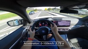 2024 BMW 5 Series (BMW i5 eDrive40) vs 2024 BMW i4 M50 // Acceleration comparison 0-100 km/h
