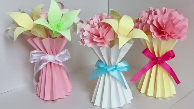 Ваза для цветов, упаковка в виде букета! Поделки своими руками! смотреть онлайн