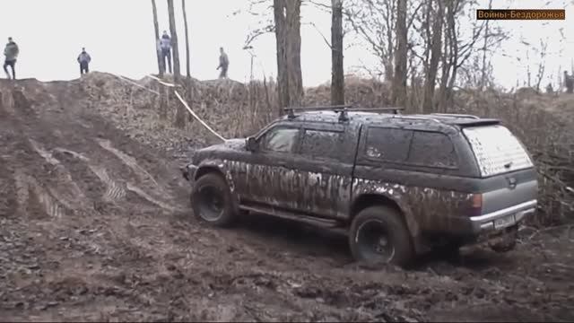 Соревнования внедорожников 4х4 по бездорожью C участием грузовика ГАЗ 66