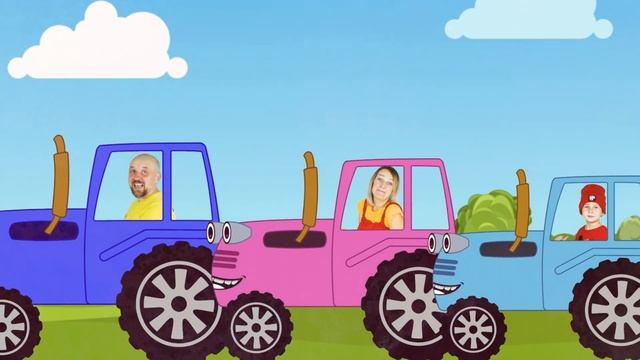 Раскраска - Машинки | Синий Трактор Левий Лев смотреть онлайн