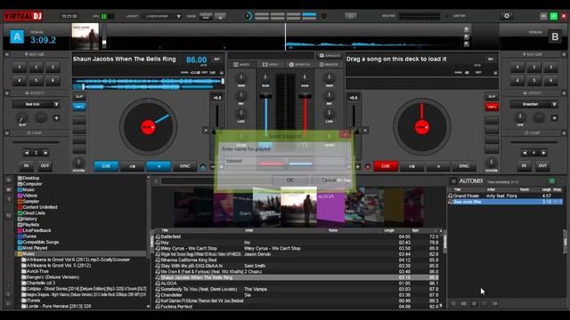Virtual DJ 8 - How to Create and Save Playlists смотреть онлайн