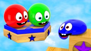 Учим цвета, для самых маленьких деток, цветные шарики