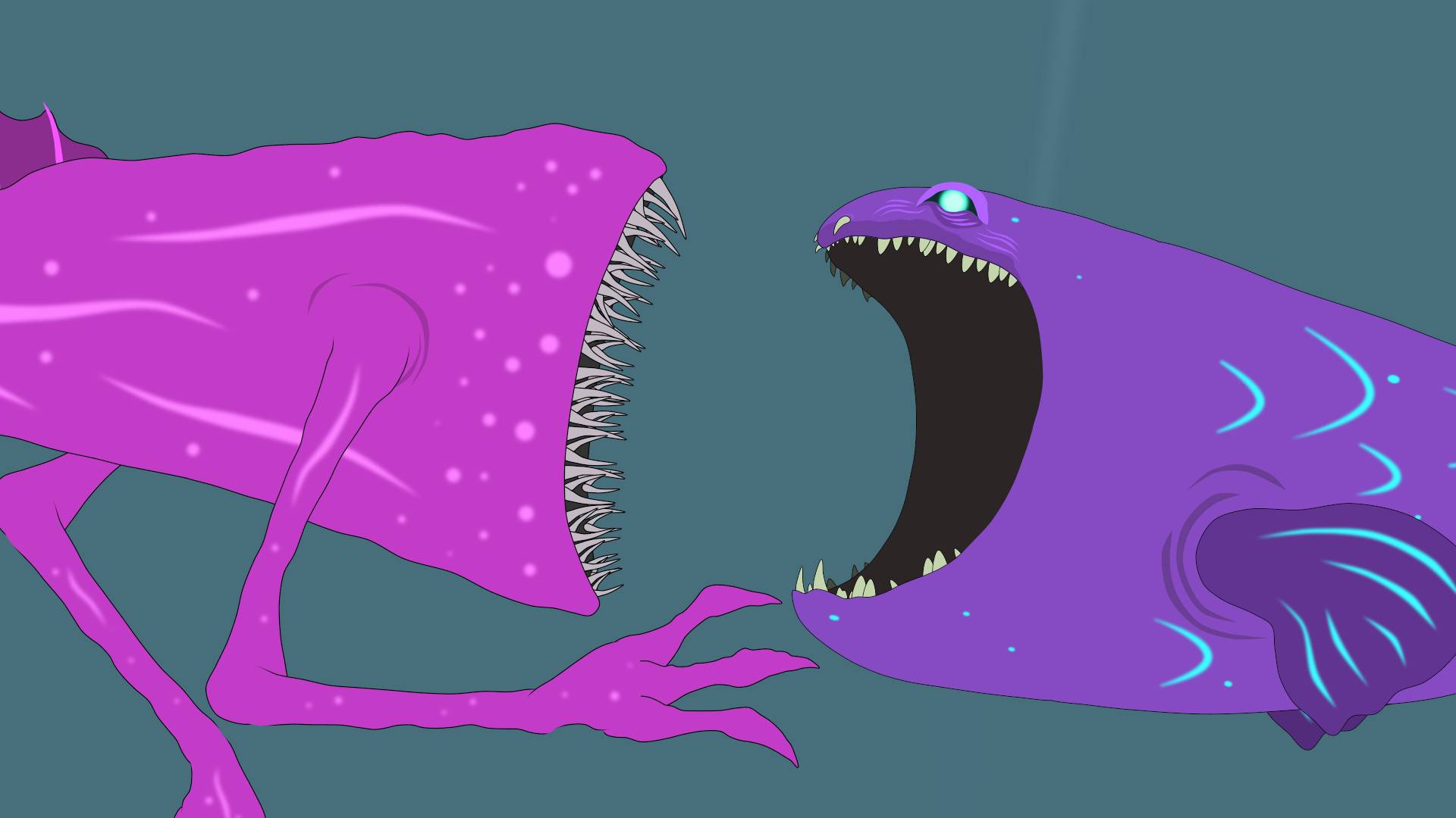 Блуп против Морского Пожирателя | Анимация смотреть онлайн