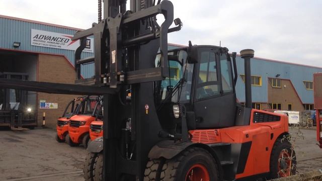 14 ton capacity Refurbished Linde H140D 1401 series forklift trucks смотреть онлайн