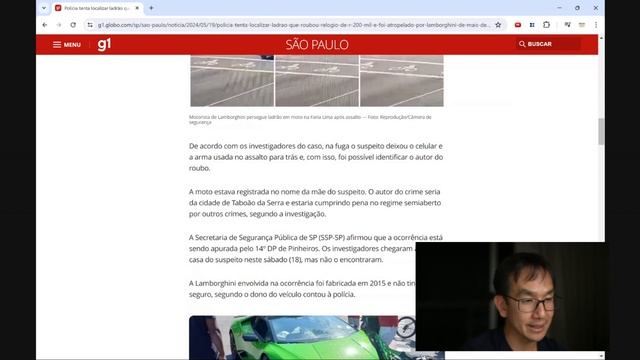 🚨DSO News - Vítima atropela assaltante com uma lamborghini смотреть онлайн