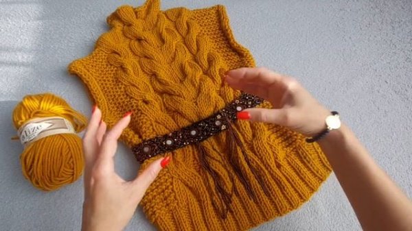 ЭТОТ ЖИЛЕТ ИЗ ALIZE LANAGOLD ЛЮБЛЮ ТЕПЕРЬ С ПОЯСОМ