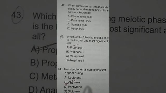 M.Sc Entrance Zoology 2018 Question Answers Himachal Pradesh Central University (part- 2) смотреть онлайн