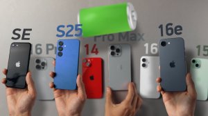 Битва батарей среди iPhone 14 / 15 / 16