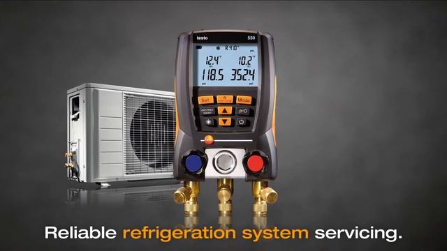 testo 550 Digital Manifold - Reliable refrigeration system servicing смотреть онлайн