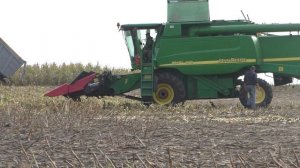уборка кукурузы на зерно комбайном John Deere 9640