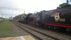 Маневры тепловоза ЧМЭ3-3256 с паровозом ФД20-1679 (2)