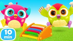 Изучаем счеты и играем в машинки! Мультики для малышей Совенок Хоп Хоп