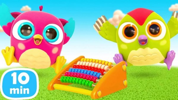 Изучаем счеты и играем в машинки! Мультики для малышей Совенок Хоп Хоп