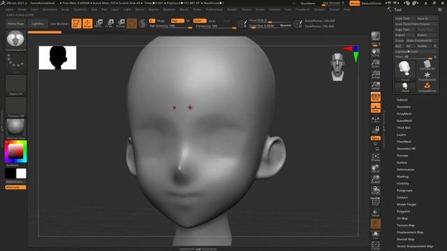 How to make quick & easy eyebrows in ZBrush смотреть онлайн
