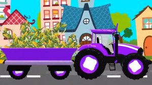 Синий трактор   Трактор Гоша   Мультики про машинки   Все серии подряд