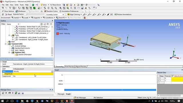 Rigid Body Dynamics of A Scissor lift_ ANSYS _Tutorial _ EX16 смотреть онлайн