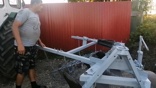 Плуг плн 3-35 с бороной на гидроцилиндре своими руками смотреть онлайн