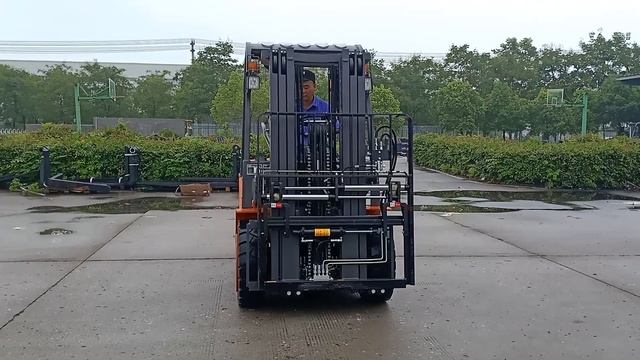 3Ton Diesel forklift with positioner смотреть онлайн