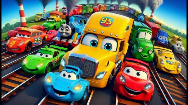 Машинки мультики для малышей про Молнию Маквина и его друзей! Детские мультики смотреть бесплатно