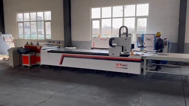 XTLASER размоточный + выравнивающий + отрезной станок K1530 3,0 кВт смотреть онлайн