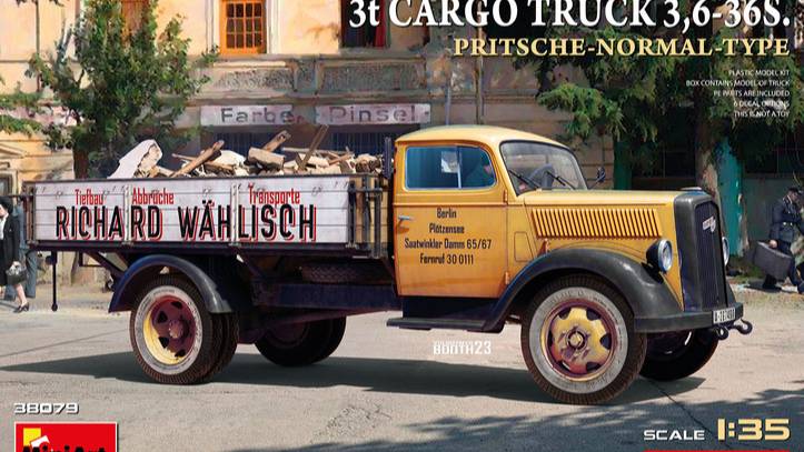 Распаковка MiniArt 1/35 38079 3t Cargo Truck 3,6-36S. Pritsche-Normal-Type
