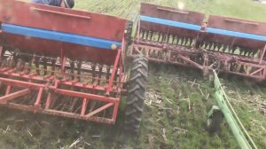 Сцепка для сеялок СЗ-3.6. Трактор МТЗ 892