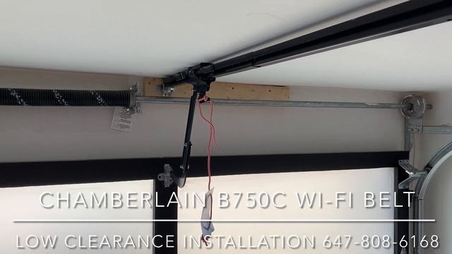 Chamberlain B750C Whisper Belt Drive Smart Wi-Fi Opener installed for a low clearance garage смотреть онлайн